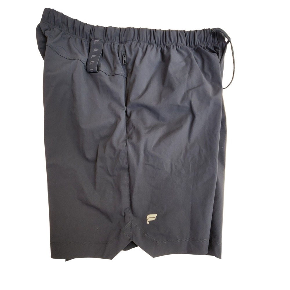 Fabletics Men's Small Athletic Shorts Gray Drawstring Zipper Pocket Lightweight‎